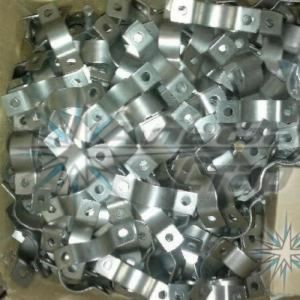 Хомут нержавеющий с ножкой для крепления трубы DN 15